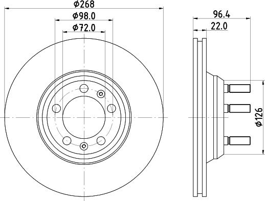 Pagid 50121 - Тормозной диск autospares.lv