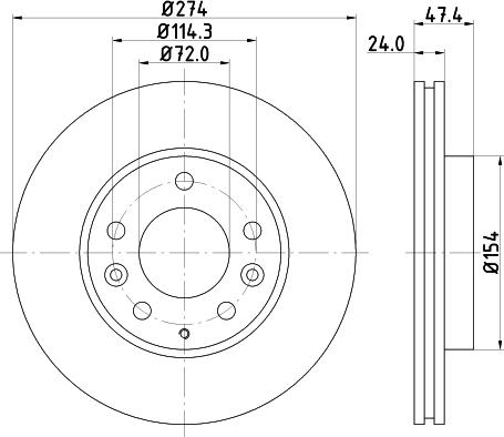Pagid 50353 - Тормозной диск autospares.lv