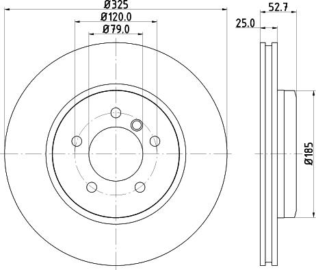 Pagid 50318HC - Тормозной диск autospares.lv