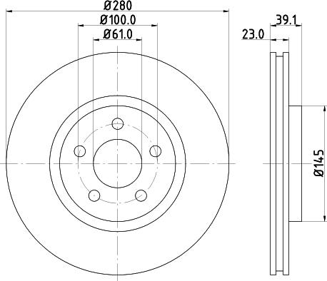Pagid 50334 - Тормозной диск autospares.lv