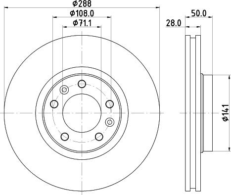 Pagid 50329 - Тормозной диск autospares.lv