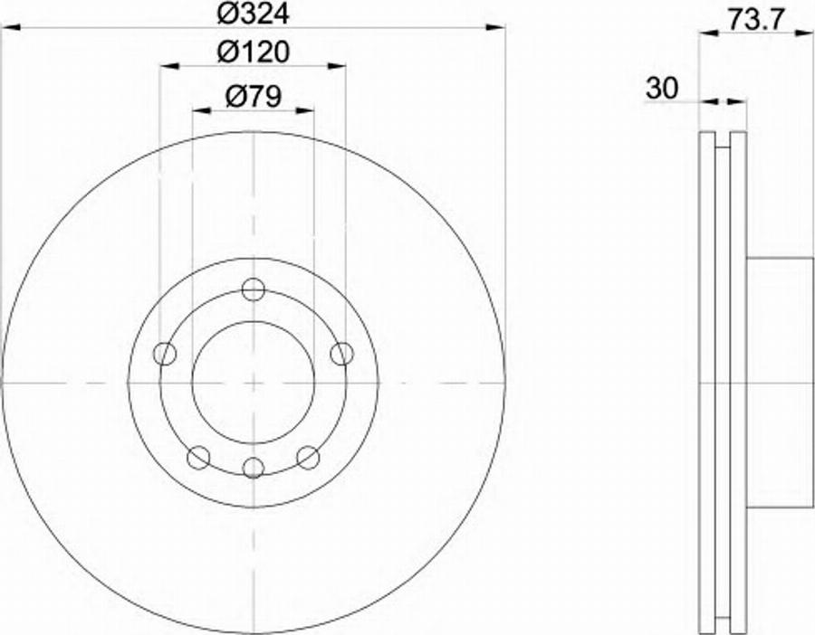 Pagid 50320PRO - Тормозной диск autospares.lv