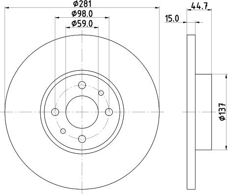 Pagid 50374 - Тормозной диск autospares.lv