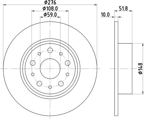 Pagid 50249 - Тормозной диск autospares.lv