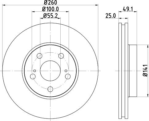 Pagid 50256 - Тормозной диск autospares.lv