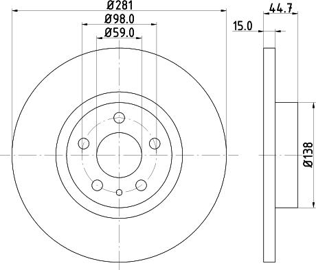 Pagid 50252 - Тормозной диск autospares.lv