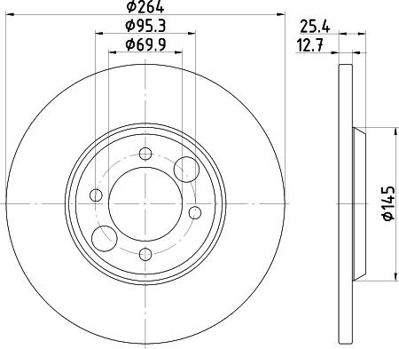 Pagid 51401 - Тормозной диск autospares.lv