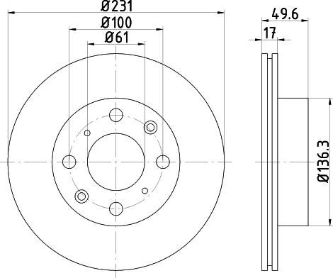 Pagid 51109 - Тормозной диск autospares.lv