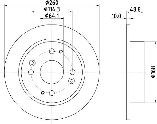 Pagid 51108 - Тормозной диск autospares.lv