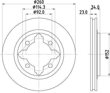 Pagid 51117 - Тормозной диск autospares.lv