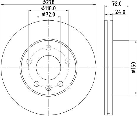 Pagid 58911 - Тормозной диск autospares.lv