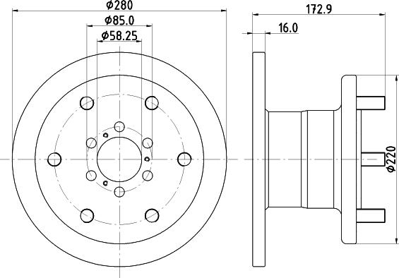 Pagid 58918 - Тормозной диск autospares.lv