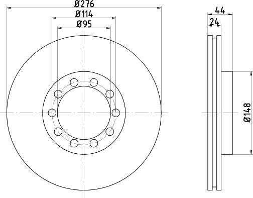 Pagid 58840 - Тормозной диск autospares.lv