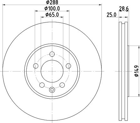 Pagid 53945 - Тормозной диск autospares.lv