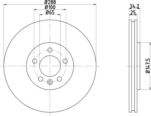 Pagid 53960 - Тормозной диск autospares.lv