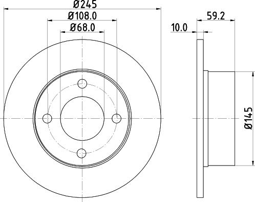 Pagid 53909 - Тормозной диск autospares.lv