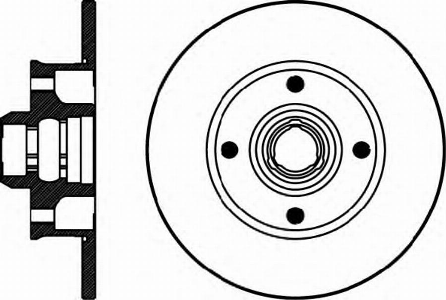 Pagid 53911PRO - Тормозной диск autospares.lv