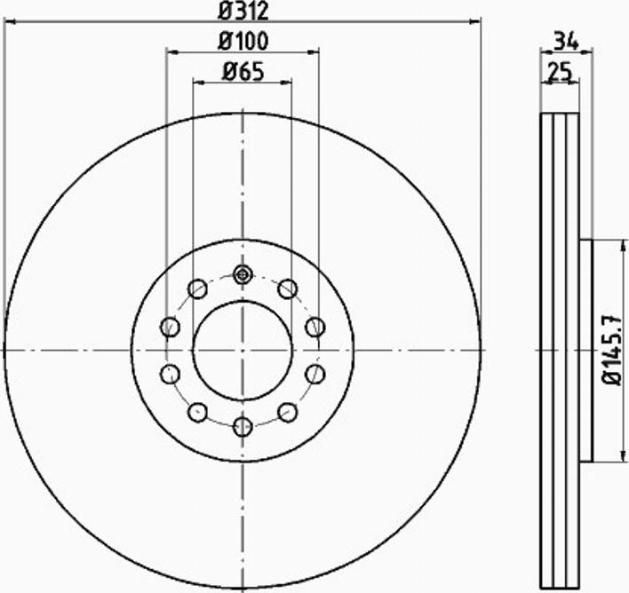 Pagid 53971PRO - Тормозной диск autospares.lv