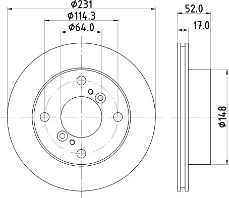 Pagid 53405 - Тормозной диск autospares.lv