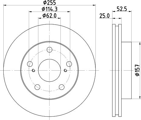 Pagid 53642 - Тормозной диск autospares.lv