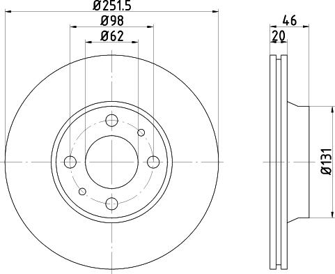 Pagid 53101 - Тормозной диск autospares.lv