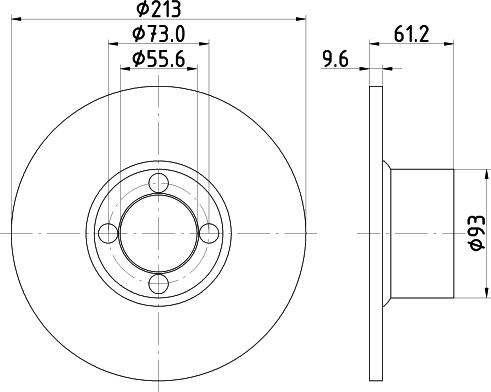 Pagid 52905 - Тормозной диск autospares.lv