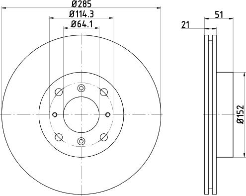 Pagid 52911 - Тормозной диск autospares.lv