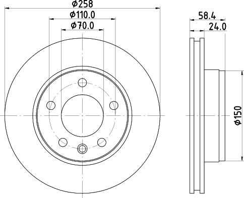 Pagid 52414 - Тормозной диск autospares.lv
