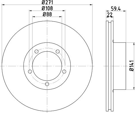 Pagid 52420 - Тормозной диск autospares.lv