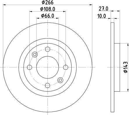 Pagid 52504 - Тормозной диск autospares.lv