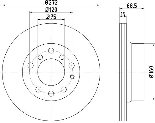 Pagid 52628 - Тормозной диск autospares.lv