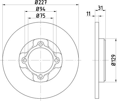 Pagid 52003 - Тормозной диск autospares.lv