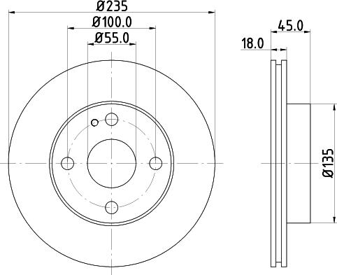 Pagid 52018 - Тормозной диск autospares.lv
