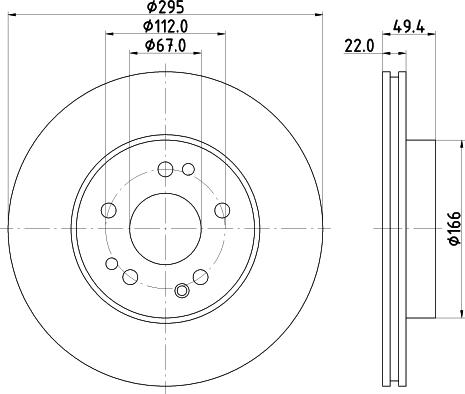 Pagid 52122 - Тормозной диск autospares.lv