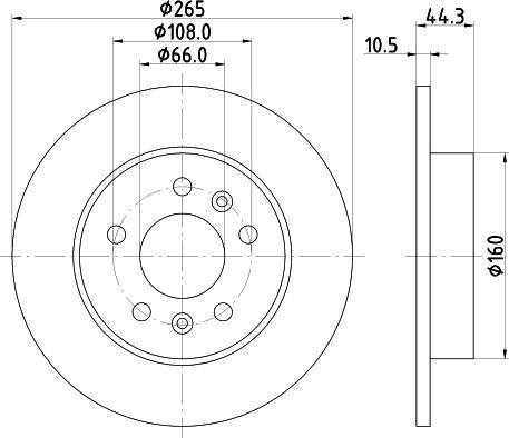 Pagid 52809 - Тормозной диск autospares.lv