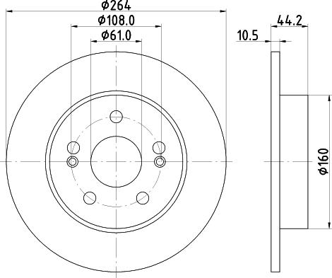 Pagid 52808 - Тормозной диск autospares.lv