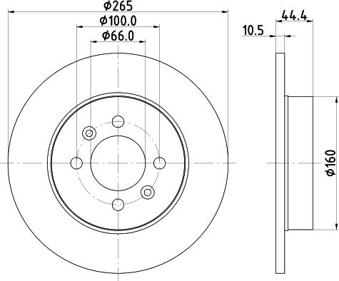 Pagid 52810 - Тормозной диск autospares.lv