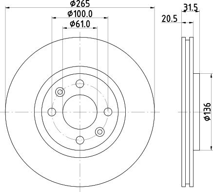 Pagid 52828 - Тормозной диск autospares.lv