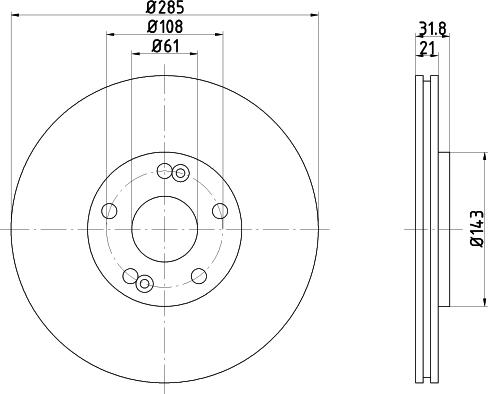 Pagid 52823 - Тормозной диск autospares.lv