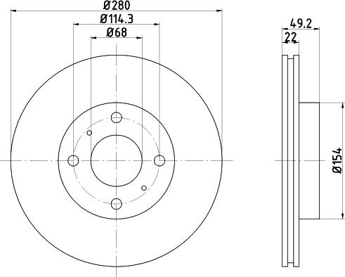 Pagid 52344 - Тормозной диск autospares.lv