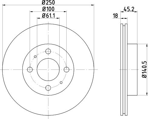 Pagid 52342 - Тормозной диск autospares.lv