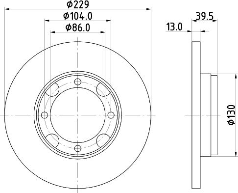 Pagid 52204 - Тормозной диск autospares.lv
