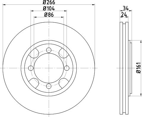 Pagid 52208 - Тормозной диск autospares.lv