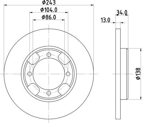 Pagid 52203 - Тормозной диск autospares.lv