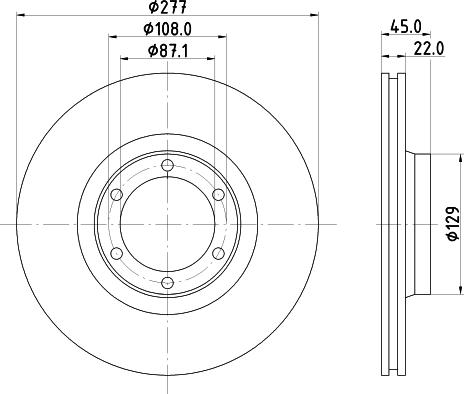 Pagid 52219 - Тормозной диск autospares.lv