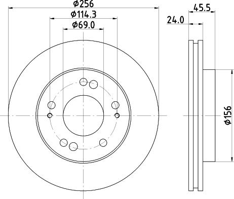 Pagid 52213 - Тормозной диск autospares.lv