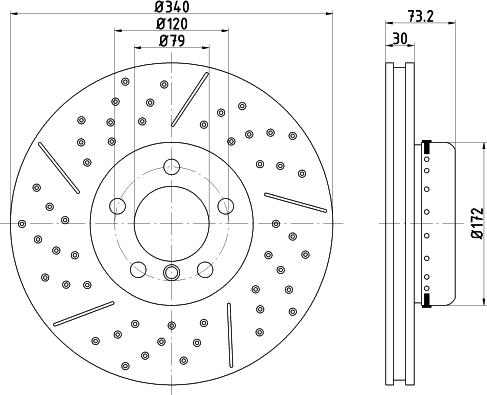 Pagid 65145 - Тормозной диск autospares.lv