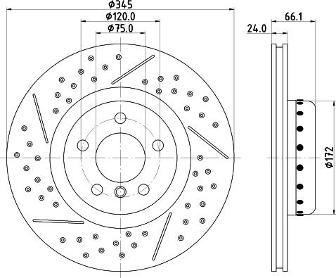 Pagid 65147 - Тормозной диск autospares.lv