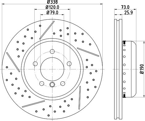 Pagid 65156 - Тормозной диск autospares.lv