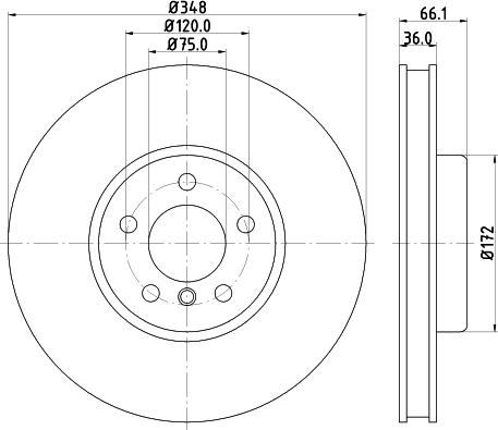 Pagid 65152 - Тормозной диск autospares.lv